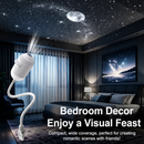 2-in-1 USB Galaxy Star Projector Night Light | 6 Projection Lenses | Adjustable Brightness Starry Sky & Night Lamp