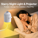 2-in-1 USB Galaxy Star Projector Night Light | 6 Projection Lenses | Adjustable Brightness Starry Sky & Night Lamp