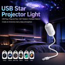 2-in-1 USB Galaxy Star Projector Night Light | 6 Projection Lenses | Adjustable Brightness Starry Sky & Night Lamp