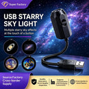 USB Moon & Earth Projection Atmosphere Light | 3 Interchangeable Lenses | Flexible Gooseneck Projector Lamp