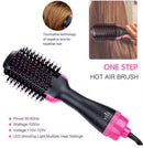 One Step Hot Air Brush | 3-in-1 Dryer, Straightener & Volumizer for Effortless Styling