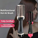One Step Hot Air Brush | 3-in-1 Dryer, Straightener & Volumizer for Effortless Styling