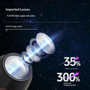 USB Moon & Earth Projection Atmosphere Light | 3 Interchangeable Lenses | Flexible Gooseneck Projector Lamp