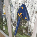 360° Twist Rotatable Triangle Mop with Long Handle Auto Squeeze Design for Floor, Wall, and Ceiling Cleaning