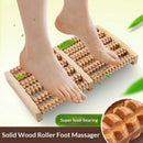 Wooden Foot Roller Massager | Manual Reflexology Therapy Tool for Pain Relief, Stress Relaxation & Foot Care