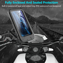 Waterproof Bike Phone Holder 360° Rotation | Handlebar Mobile Mount for Bicycle & Motorcycle
