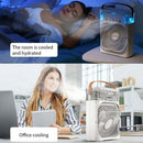 10-Inch Large Portable Air Conditioner Fan | USB Electric Fan with LED Night Light, Mist & Humidifier Function | Random Color