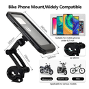 Waterproof Bike Phone Holder 360° Rotation | Handlebar Mobile Mount for Bicycle & Motorcycle