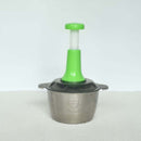 2L Manual Food Chopper | Stainless Steel Bowl & 4 Sharp Blades
