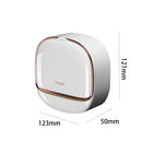 Milky White | Self-Adhesive Wall-Mounted Luxury Soap Holder with Lid and Drainage Tray
