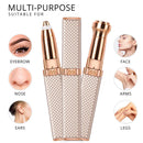 2-in-1 Flawless Facial Hair Remover & Eyebrow Trimmer | USB Rechargeable, Painless & Portable | Pink