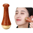 Kansa Wand Face & Foot Massager | Ayurvedic Bronze Massage Tool with Wooden Handle | For Face, Neck, Head & Body