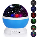 Star Master Projector Night Lamp | 360° Rotating LED Moon & Starry Sky Projector | USB & Battery Operated | Portable Night Light | Random Color