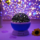 Star Master Projector Night Lamp | 360° Rotating LED Moon & Starry Sky Projector | USB & Battery Operated | Portable Night Light | Random Color